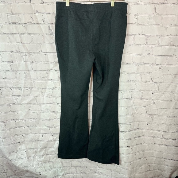 chico's dark grey pull on bootcut Pants sz 1 (M 8) business casual classic - Picture 2 of 8